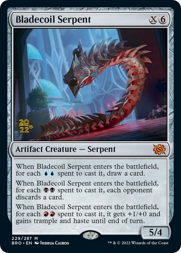 Bladecoil Serpent [The Brothers' War Prerelease Promos] | North Valley Games
