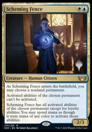 Scheming Fence (Promo Pack) [Streets of New Capenna Promos] | North Valley Games