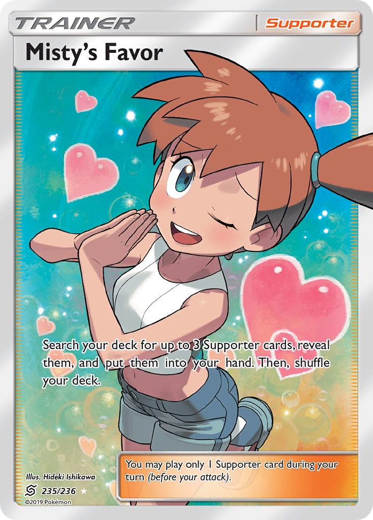 Misty's Favor (235/236) [Sun & Moon: Unified Minds] | North Valley Games