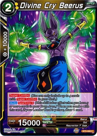 Divine Cry Beerus (BT5-089) [Miraculous Revival] | North Valley Games