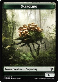 Saproling // Morph Double-Sided Token [Commander 2019 Tokens] | North Valley Games