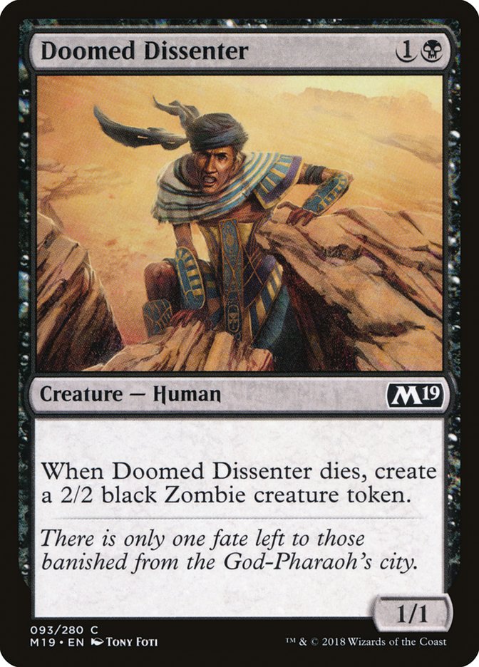 Doomed Dissenter [Core Set 2019] | North Valley Games