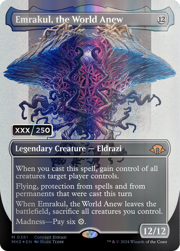 Emrakul, the World Anew (Borderless) (Serial Numbered) [Modern Horizons 3] | North Valley Games