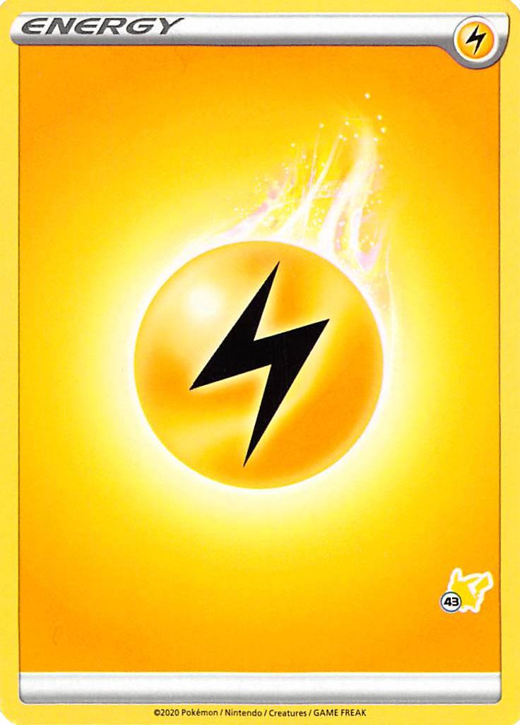 Lightning Energy (Pikachu Stamp #43) [Battle Academy 2022] | North Valley Games