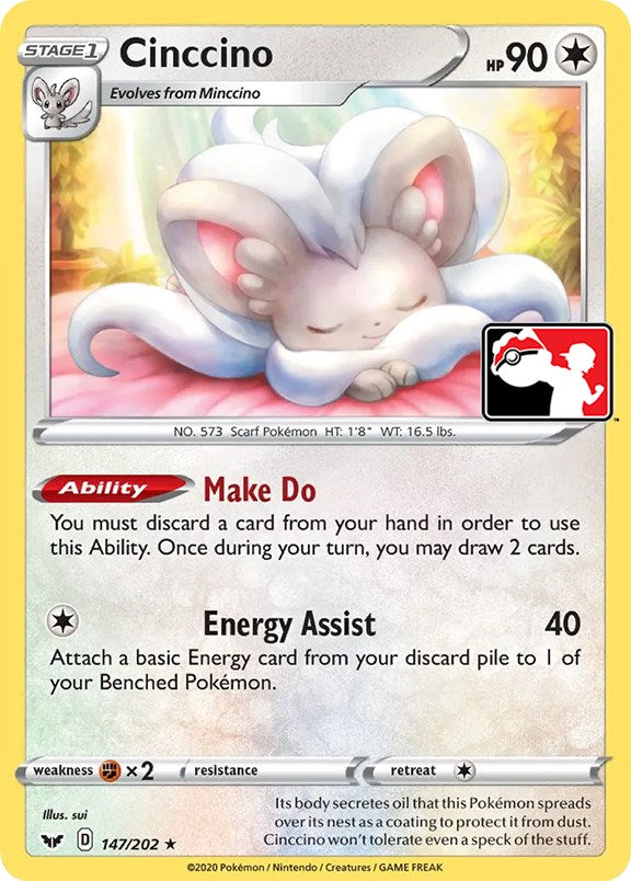 Cinccino (147/202) [Prize Pack Series One] | North Valley Games