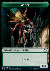 Spirit // Spider Double-Sided Token [Innistrad: Midnight Hunt Tokens] | North Valley Games