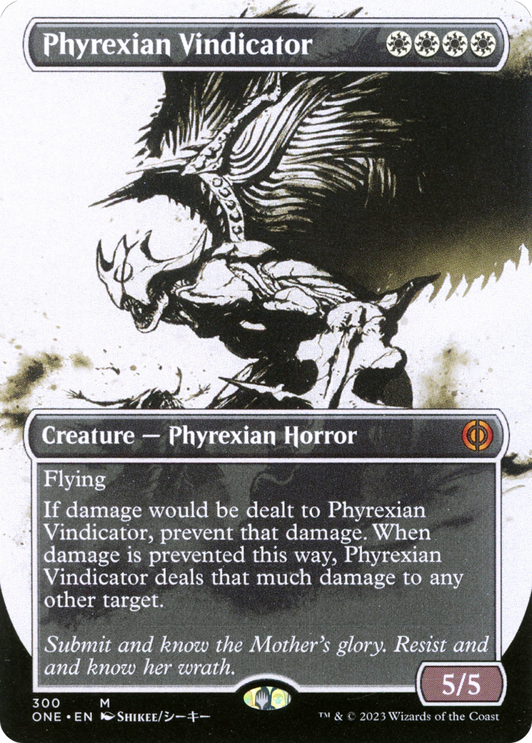 Phyrexian Vindicator (Borderless Ichor) [Phyrexia: All Will Be One] | North Valley Games