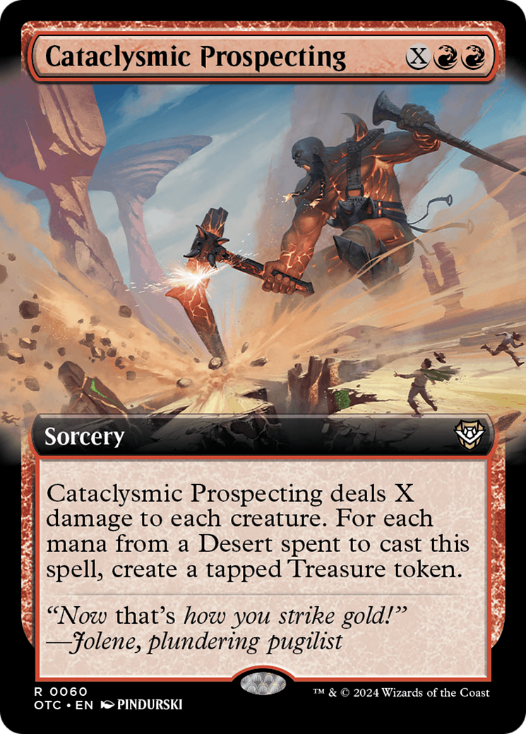 Cataclysmic Prospecting (Extended Art) [Outlaws of Thunder Junction Commander] | North Valley Games