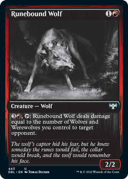Runebound Wolf [Innistrad: Double Feature] | North Valley Games
