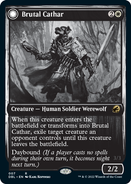 Brutal Cathar // Moonrage Brute [Innistrad: Double Feature] | North Valley Games