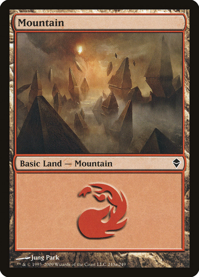 Mountain (243a) [Zendikar] | North Valley Games