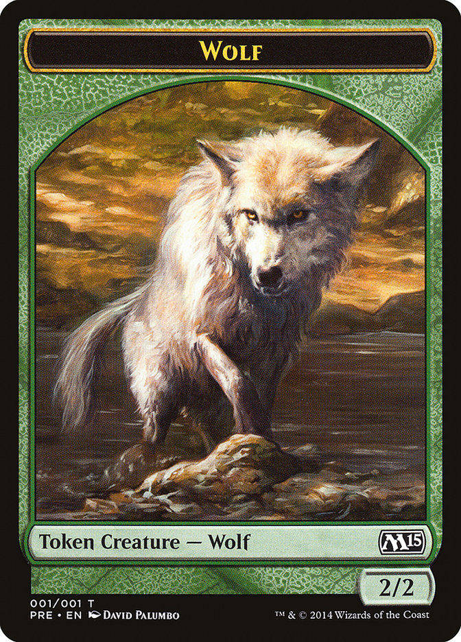 Wolf Token [Magic 2015 Prerelease Promos] | North Valley Games