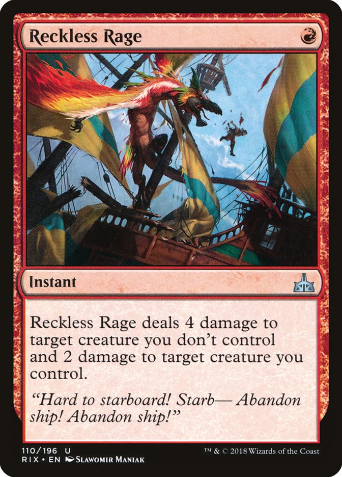 Reckless Rage [Rivals of Ixalan] | North Valley Games