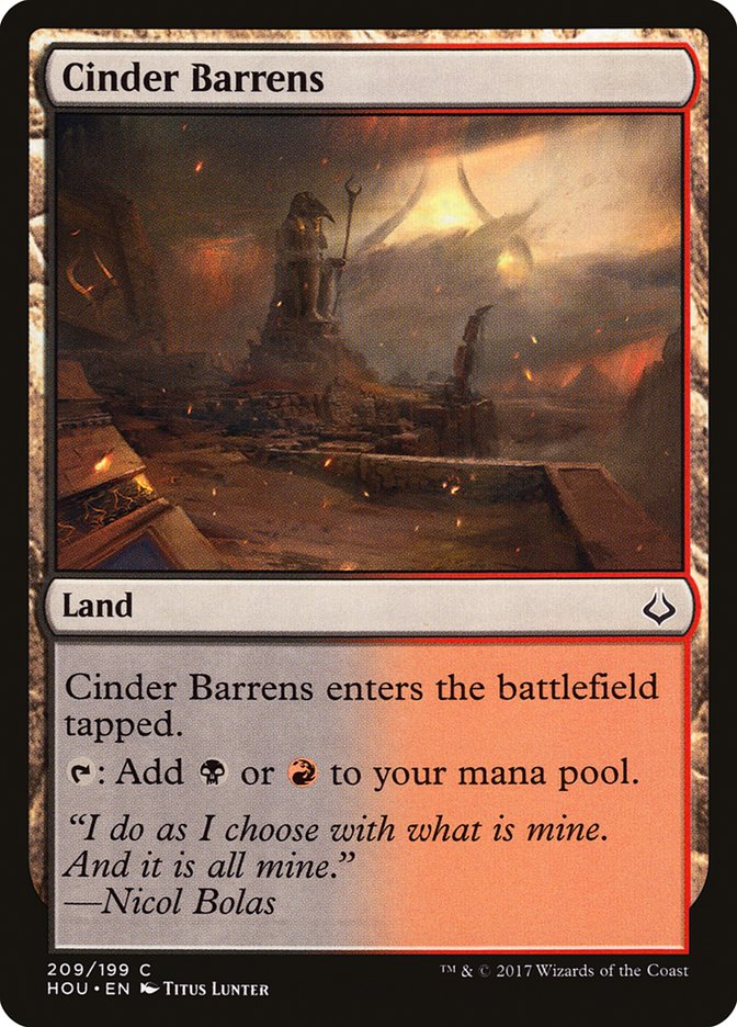 Cinder Barrens [Hour of Devastation] | North Valley Games