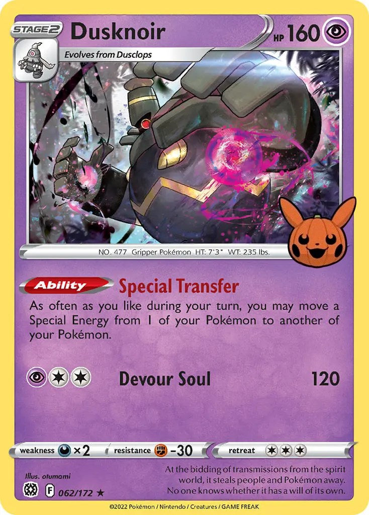 Dusknoir (062/172) [Trick or Trade] | North Valley Games