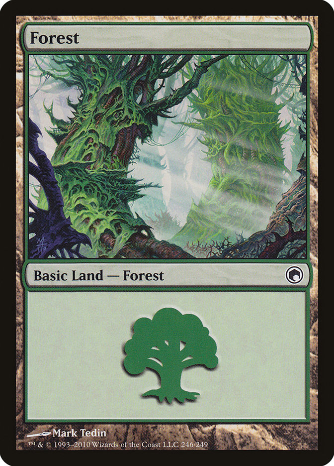 Forest (246) [Scars of Mirrodin] | North Valley Games