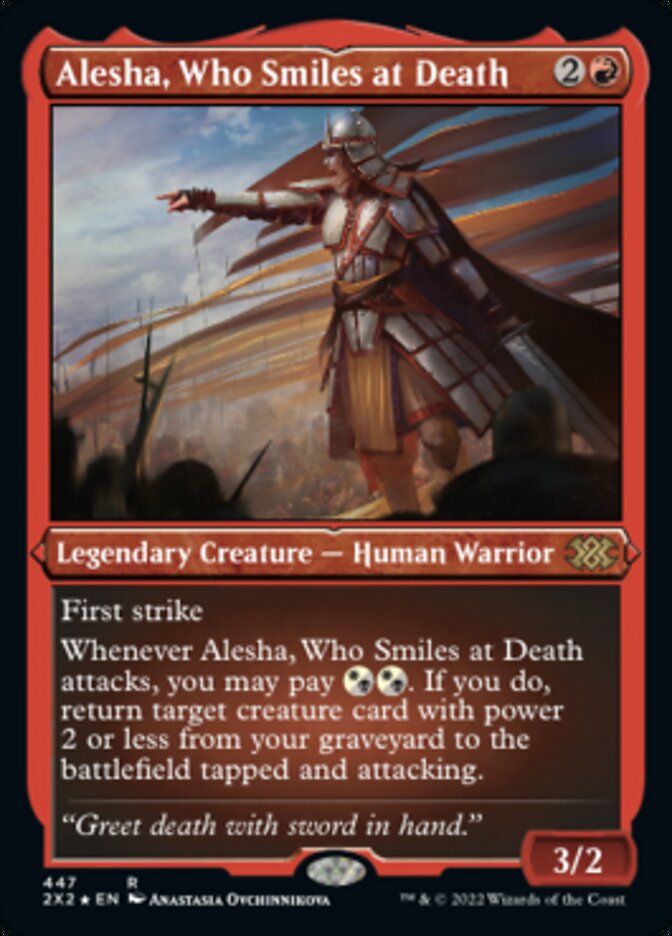 Alesha, Who Smiles at Death (Foil Etched) [Double Masters 2022] | North Valley Games