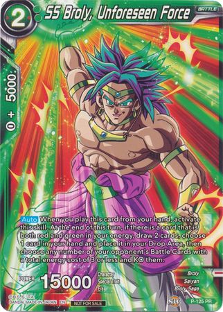 SS Broly, Unforeseen Force (Top 16 Winner) (P-125) [Tournament Promotion Cards] | North Valley Games