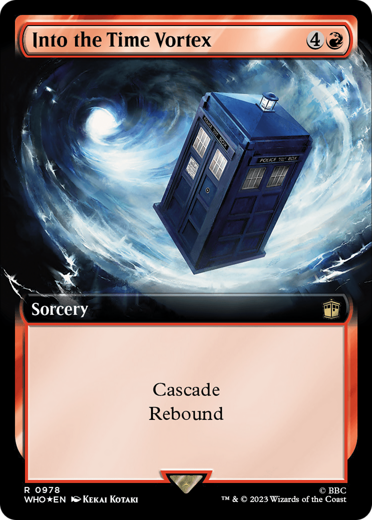 Into the Time Vortex (Extended Art) (Surge Foil) [Doctor Who] | North Valley Games