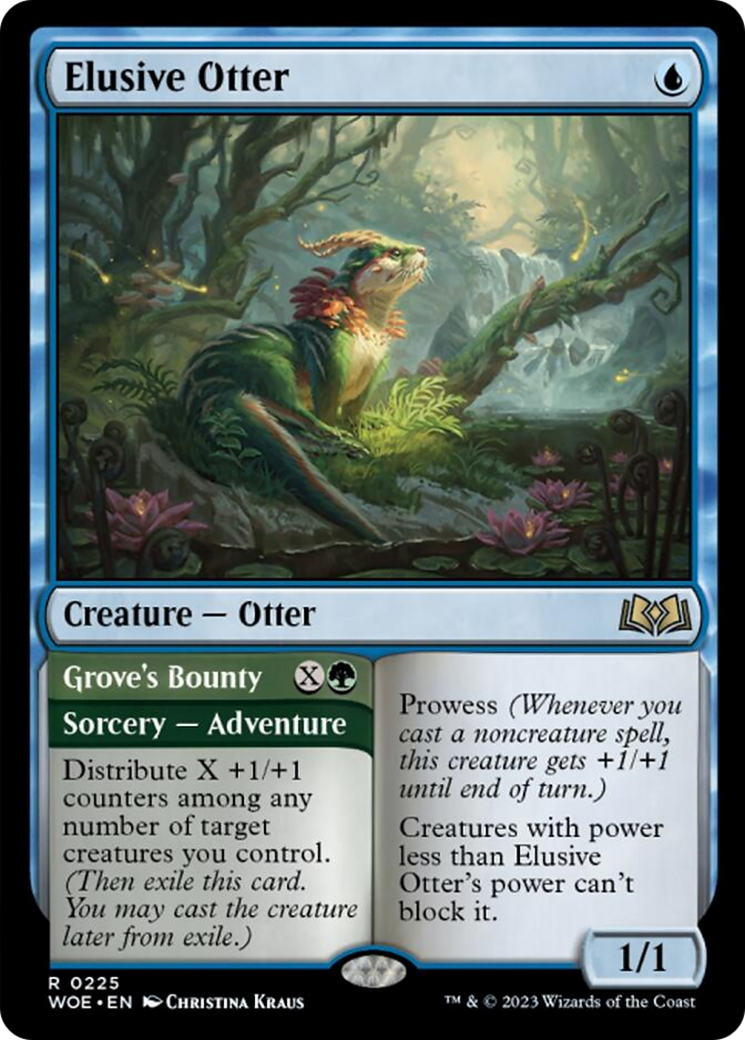 Elusive Otter // Grove's Bounty [Wilds of Eldraine] | North Valley Games