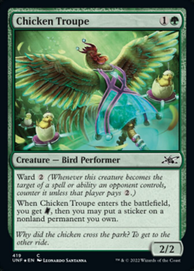 Chicken Troupe (Galaxy Foil) [Unfinity] | North Valley Games