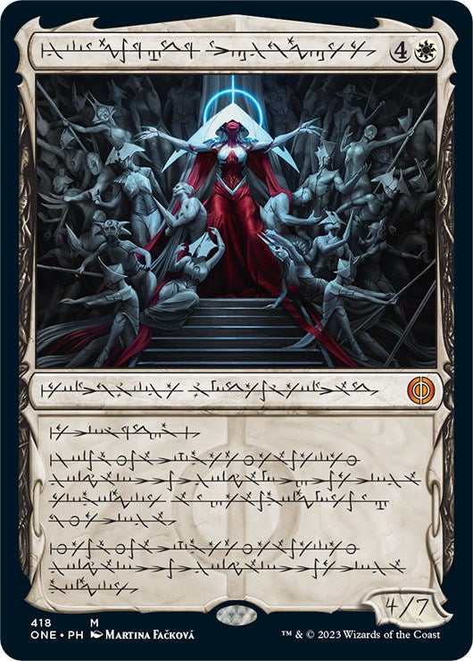 Elesh Norn, Mother of Machines (Phyrexian Step-and-Compleat Foil) [Phyrexia: All Will Be One] | North Valley Games