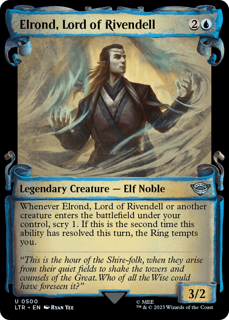 Elrond, Lord of Rivendell [The Lord of the Rings: Tales of Middle-Earth Showcase Scrolls] | North Valley Games
