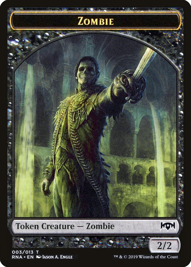Zombie Token [Ravnica Allegiance Tokens] | North Valley Games