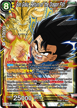Son Goku, Return of the Dragon Fist (BT14-097) [Cross Spirits] | North Valley Games