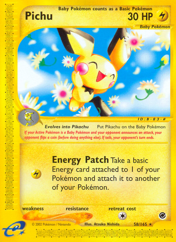 Pichu (58/165) [Expedition: Base Set] | North Valley Games