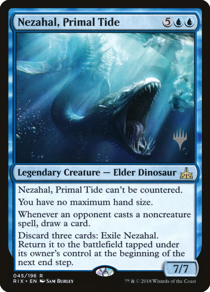 Nezahal, Primal Tide (Promo Pack) [Rivals of Ixalan Promos] | North Valley Games