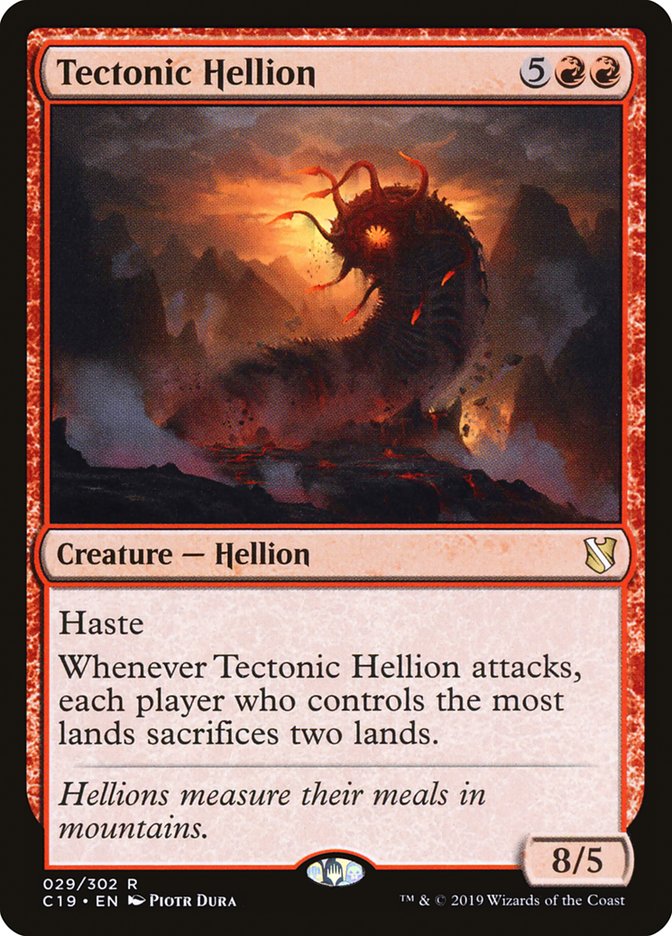 Tectonic Hellion [Commander 2019] | North Valley Games
