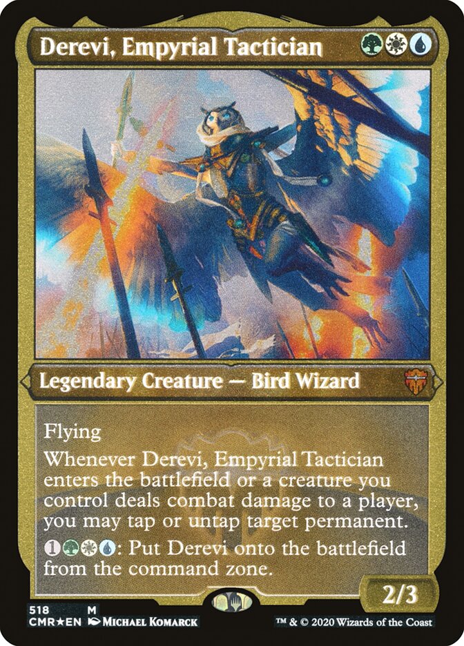 Derevi, Empyrial Tactician (Etched) [Commander Legends] | North Valley Games