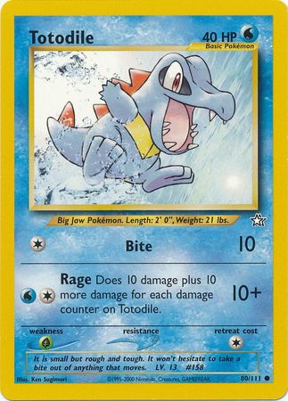 Totodile (80/111) [Neo Genesis Unlimited] | North Valley Games