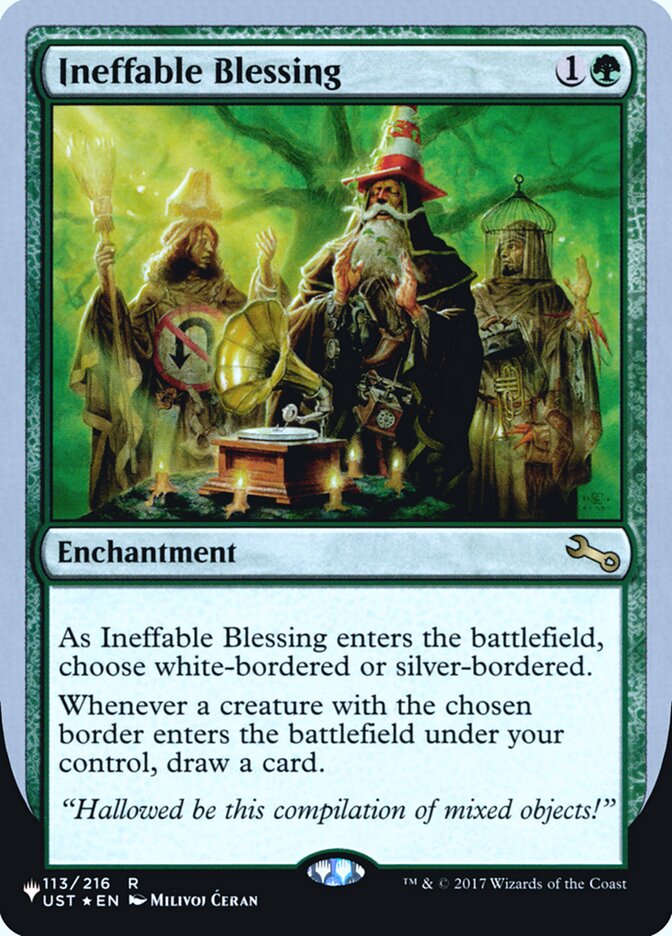 Ineffable Blessing (Bordered) (Unfinity Foil Edition) [The List] | North Valley Games