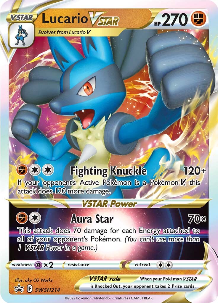 Lucario VSTAR (SWSH214) (Jumbo Card) [Sword & Shield: Black Star Promos] | North Valley Games