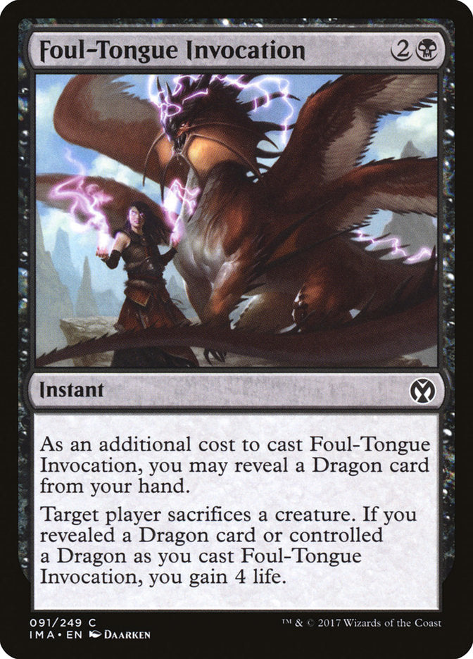 Foul-Tongue Invocation [Iconic Masters] | North Valley Games