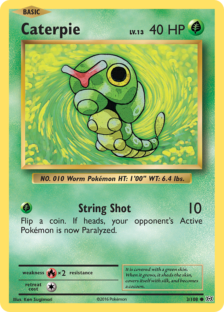 Caterpie (3/108) [XY: Evolutions] | North Valley Games