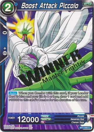Boost Attack Piccolo (Winner Stamped) (BT1-045) [Tournament Promotion Cards] | North Valley Games
