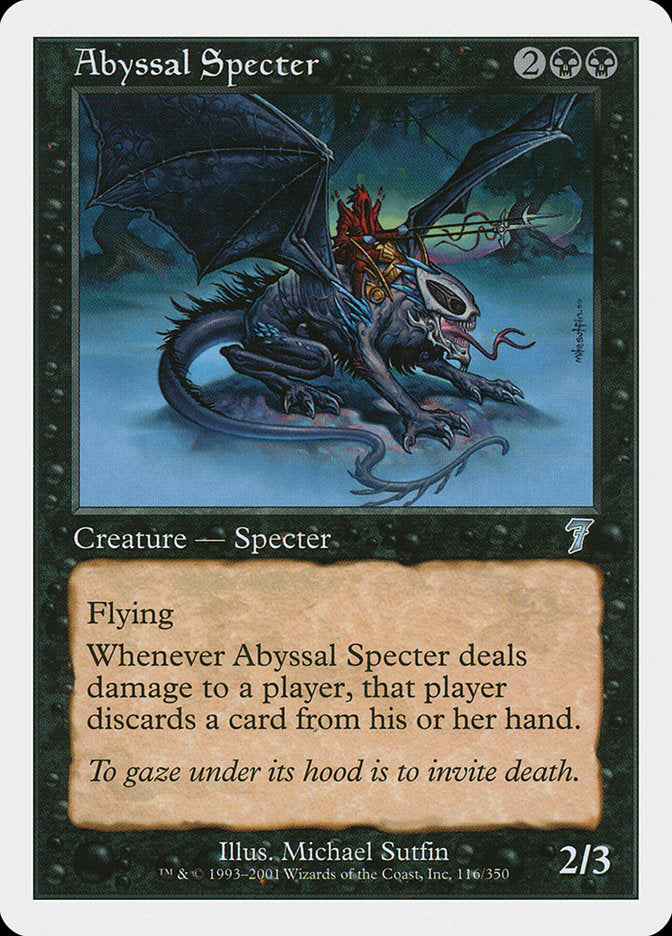 Abyssal Specter [Seventh Edition] | North Valley Games