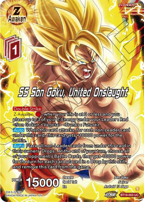 SS Son Goku, United Onslaught (BT19-003) [Fighter's Ambition] | North Valley Games
