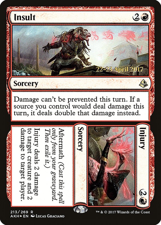 Insult // Injury [Amonkhet Prerelease Promos] | North Valley Games