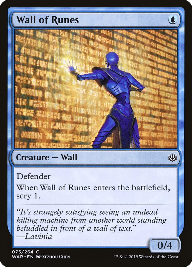 Wall of Runes [War of the Spark] | North Valley Games