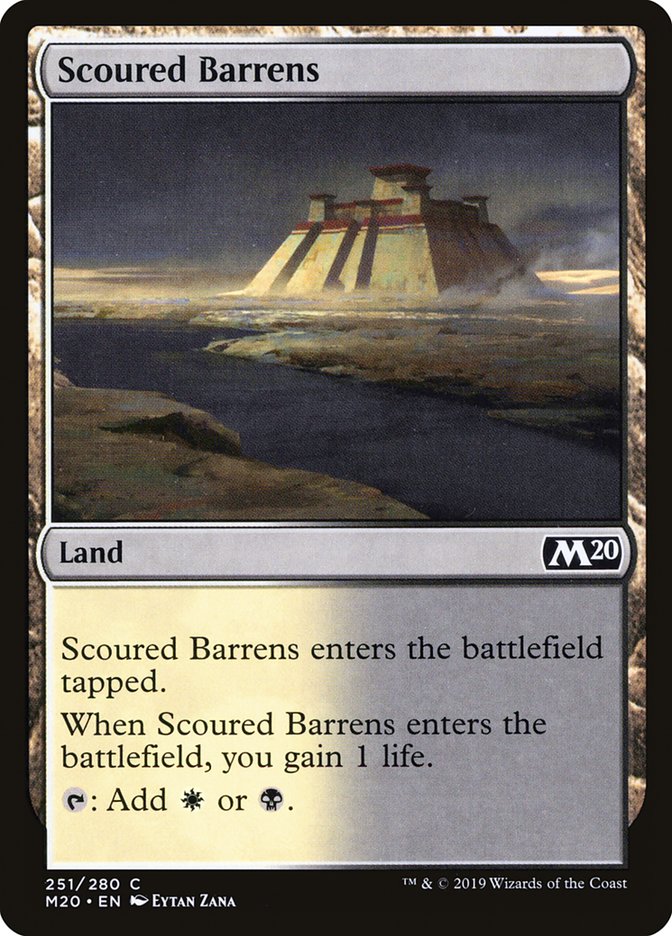 Scoured Barrens [Core Set 2020] | North Valley Games