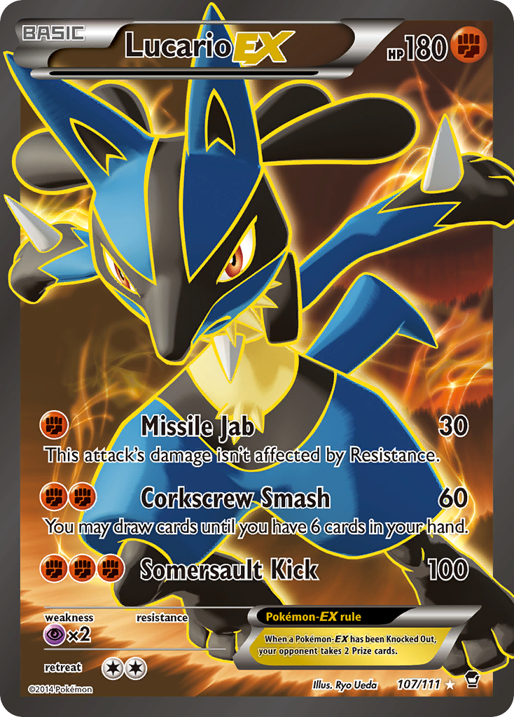 Lucario EX (107/111) [XY: Furious Fists] | North Valley Games