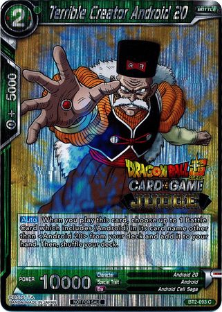 Terrible Creator Android 20 (BT2-093) [Judge Promotion Cards] | North Valley Games