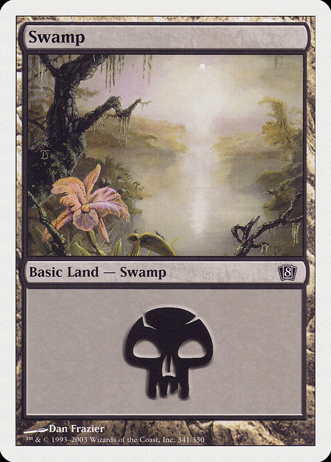 Swamp (341) [Eighth Edition] | North Valley Games