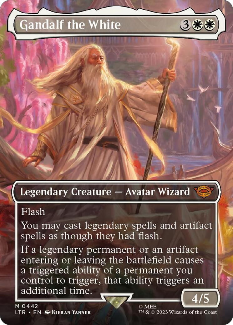 Gandalf the White (Borderless Alternate Art) [The Lord of the Rings: Tales of Middle-Earth] | North Valley Games