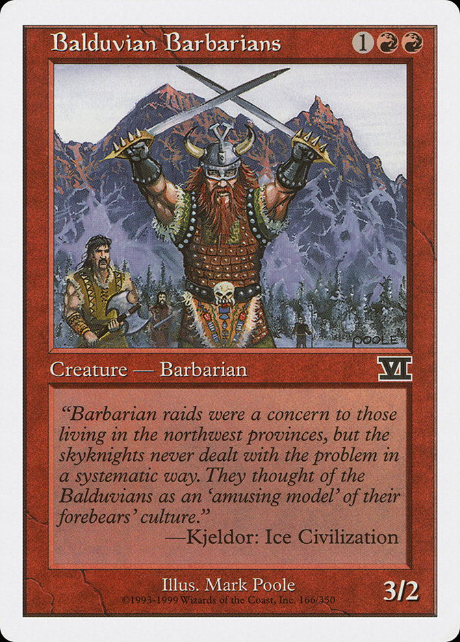 Balduvian Barbarians [Classic Sixth Edition] | North Valley Games