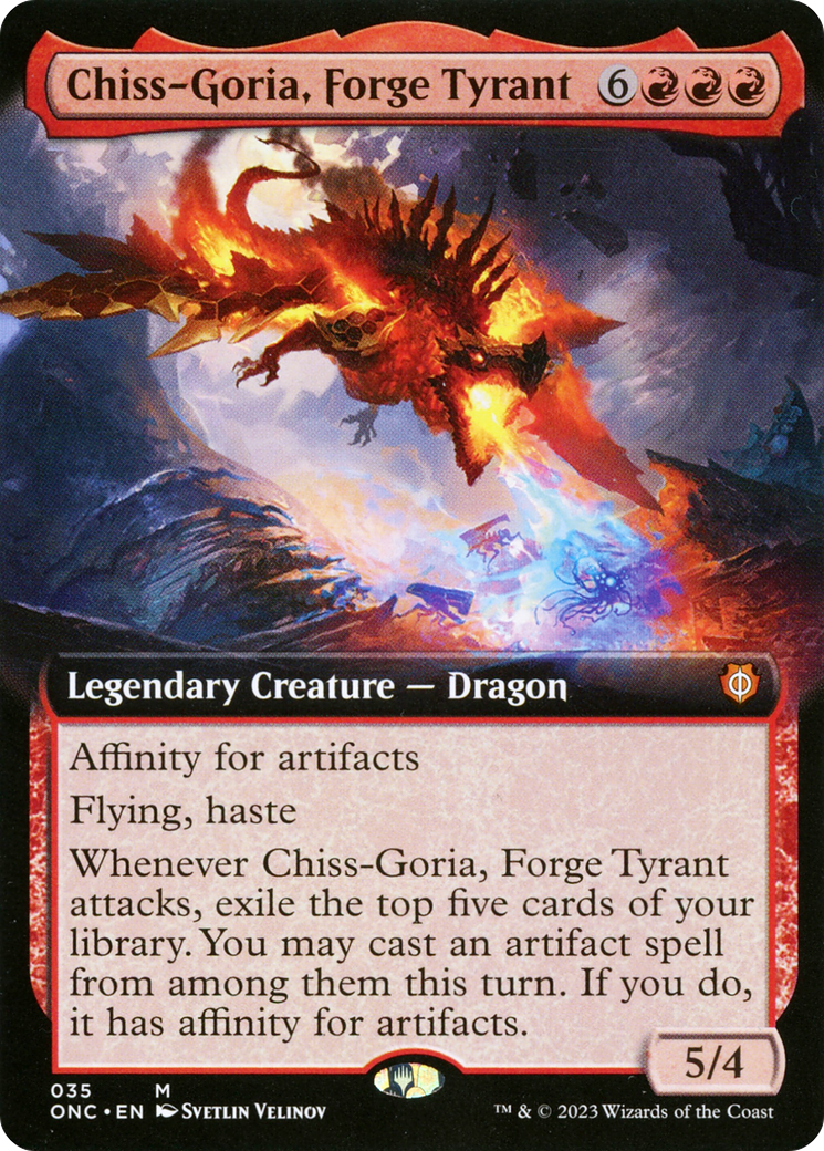 Chiss-Goria, Forge Tyrant (Extended Art) [Phyrexia: All Will Be One Commander] | North Valley Games